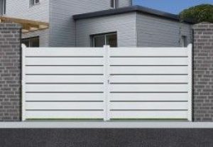 Portail Aluminium Battant Orlando H 1,60 m Blanc (pls dimensions)