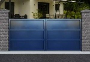 Portail Aluminium Battant San Francisco H 1,80 m Gris (pls dim.)