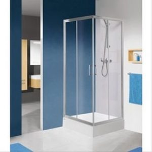 Porte accès d’angle coulissante receveur 80×80 TYXO – LEDA