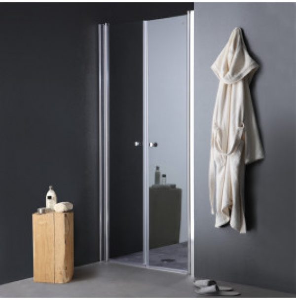 PORTE ANTI-PANIQUE POUR DOUCHE EN NICHE 90 CM AVEC OUVERTURE  SALOON