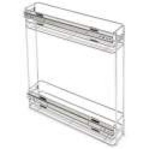 Porte bouteille extractible, module 115mm, amortie, acier chromé