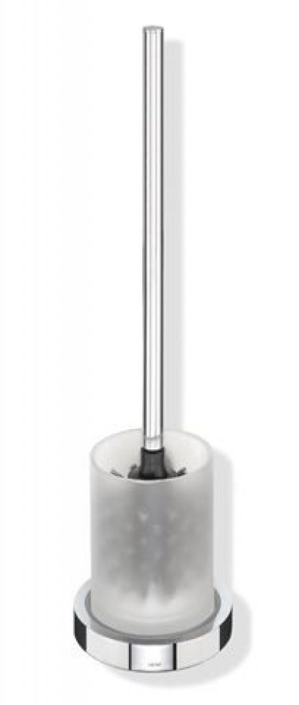 Porte Brosse WC Hewi Chromé/Verre Satiné 950.20.10045