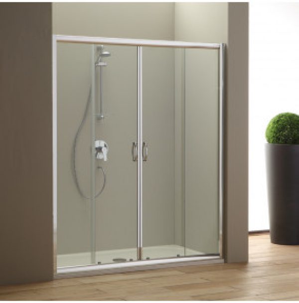 PORTE DE DOUCHE COULISSANTE GRANDE EN NICHE 180 CM GIADA