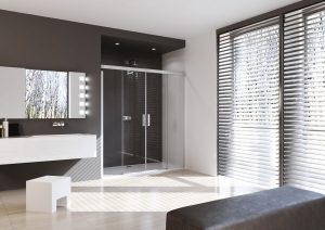 Porte de douche coulissante Hüppe Design pure Sur mesure (8P0580)