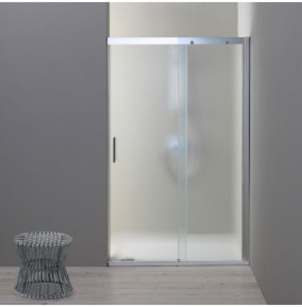 PORTE DE DOUCHE EN NICHE 150 CM CÔTÉ FIXE À DROITE VERRE SATINÉ DREAM