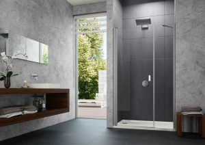 Porte de douche pivotante Hüppe Design pure Sur mesure (8P7281)