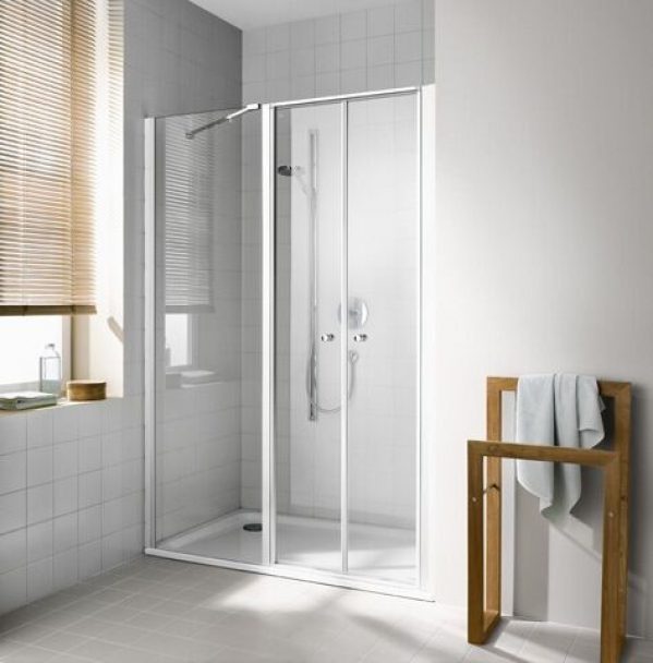 Porte de douche pivotante Kermi IBIZA 2000 gauche 3 volets