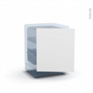 Porte Frigo Sous Plan Integrable N21 Bora Blanc L60 X H70 Cm