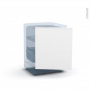Porte Frigo Sous Plan Integrable N21 Ipoma Blanc Mat L60 X H70 Cm