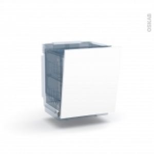 Porte Lave Vaisselle Full Integrable N21 Bora Blanc L60 X H70 Cm