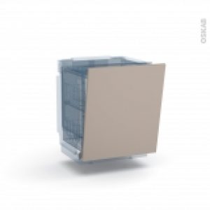 Porte Lave Vaisselle Full Integrable N21 Ginko Taupe L60 X H70 Cm