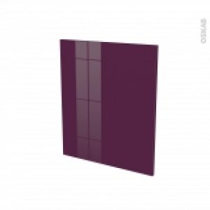 Porte Lave Vaisselle Full Integrable N21 Keria Aubergine L60 X H70 Cm