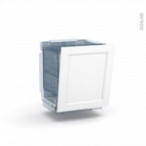 Porte Lave Vaisselle Full Integrable N21 Static Blanc L60 X H70 Cm