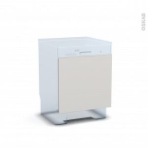Porte Lave Vaisselle Integrable N16 Ivia Gris L60 X H57 Cm