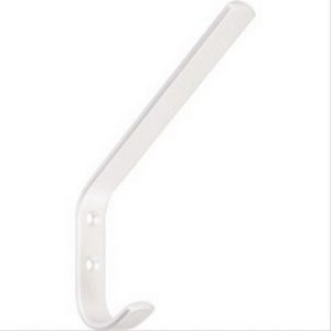 Porte-manteau en aluminium poli droit 140x60mm