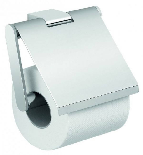 Porte Papier Toilette Gedy G-CANARIE avec couvercle Chromé A2251300000