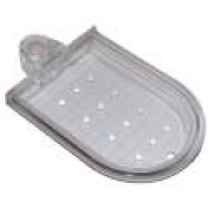 Porte savon cristal pour barre de douche de diamètre 20 mm