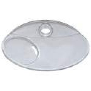 Porte savon cristal pour barre de douche de diamètre 22 mm