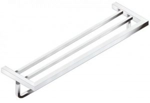 Porte Serviette Mural Hewi System 100 profil 4 pans Chromé Brillant