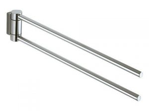 Porte Serviette Mural Keuco Plan 438 mm avec double barre mobile