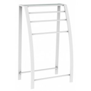 Porte serviette original à poser blanc