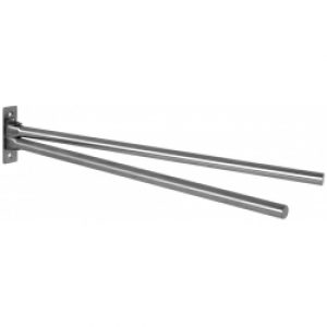 Porte-serviettes 2 barres mobiles en inox