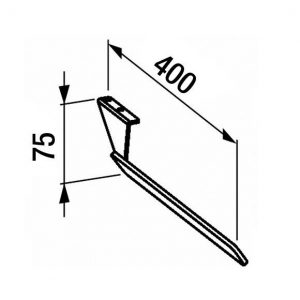 Porte-serviettes circulant Laufen Palace Chromé H3817040040001