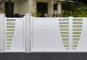 Portillon Aluminium Battant New York H 1,70 m Blanc