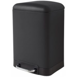 Poubelle 6L frein de chute réglisse mat