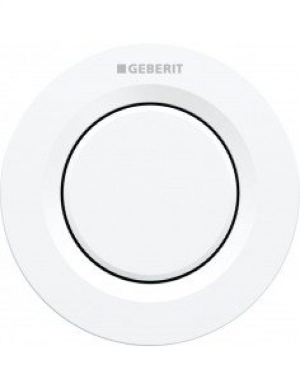 Poussoir pneumatique GEBERIT à encastrer blanc brillant – 116.040.11.1