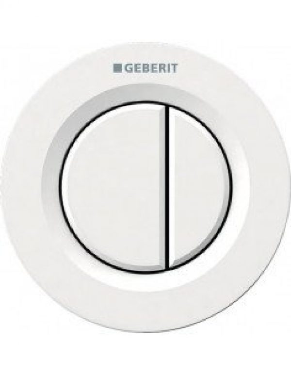 Poussoir pneumatique GEBERIT à encastrer double touche blanc…