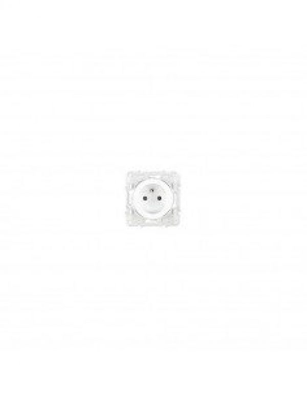 Prise de courant blanc SCHNEIDER Odace mécanisme 2P+T  S520059