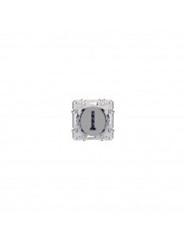 Prise téléphone en T  aluminium SCHNEIDER Odace 8 contacts à vis…