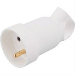 Prolongateur à anneau 2P+T plastique blanc Legrand