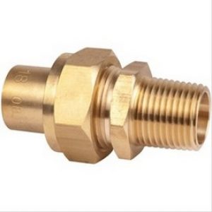 Raccord 3 pièces Gaz, entrée M2 », sortie Cu54