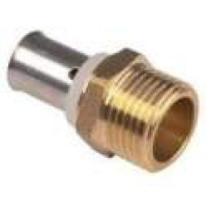 Raccord laiton nickelé multicouche fixe mâle 20×27/16mm