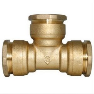 Raccord té laiton pour tube PE Ø63 – Somatherm