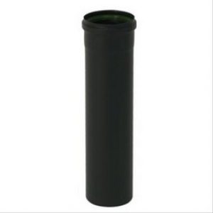 Rallonge MF 300mm conduit pellets émail noir mat diam 80mm – TEN