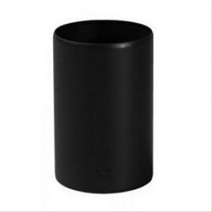 Rallonge MM 130mm conduit pellets émail noir mat diam 80mm – TEN