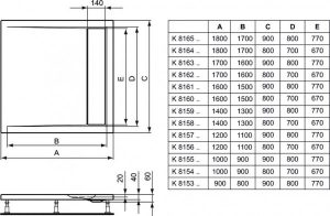 Receveur de Douche 100×80 Ideal Standard Strada