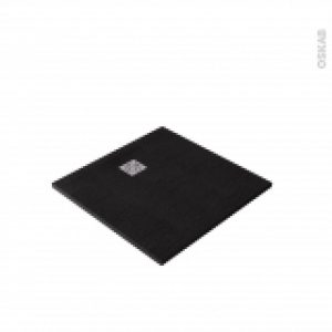 Receveur De Douche Extra Plat Bali Resine Carre 90X90 Cm Noir
