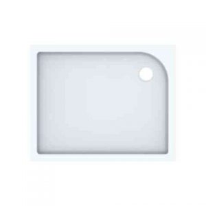 Receveur de Douche Geberit Tala Rectangulaire Trou de vidage Blanc Brillant
