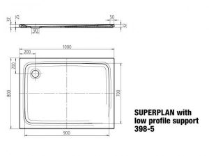 Receveur de Douche Kaldewei Superplan Rectangulaire Mod.398-5 447247930
