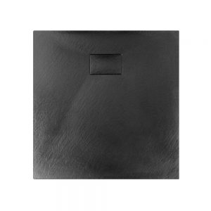 Receveur de douche noir série GT en SMC – largeur 90cm – longueur et accessoires sélectionnables