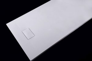 Receveur de douche rectangulaire en SMC – 3,7 cm de hauteur – dimensions et accessoires sélectionnables