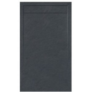 Receveur en solid surface – ép. 3 cm – 160 x 80 cm – anthracite – Connect – LOMBARDI