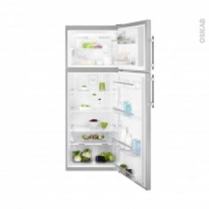 Refrigerateur Combine 432L Pose Libre 183 Cm Inox Anti Trace Electrolux Ejf4850Jox