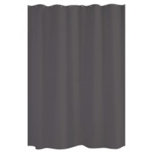 Rideau de douche uni coloris carbone