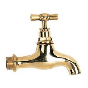 Robinet à bec lisse poli M1/2