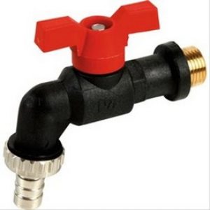 Robinet à boisseau sphérique 1/4 de tour en laiton gaine polypropylène 3/4 » x 3/4